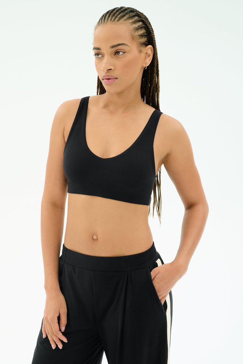 Splits59 Airweight Scoop Black Bra