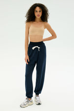 Splits59 Andie Oversized Fleece Sweatpant- Indigo