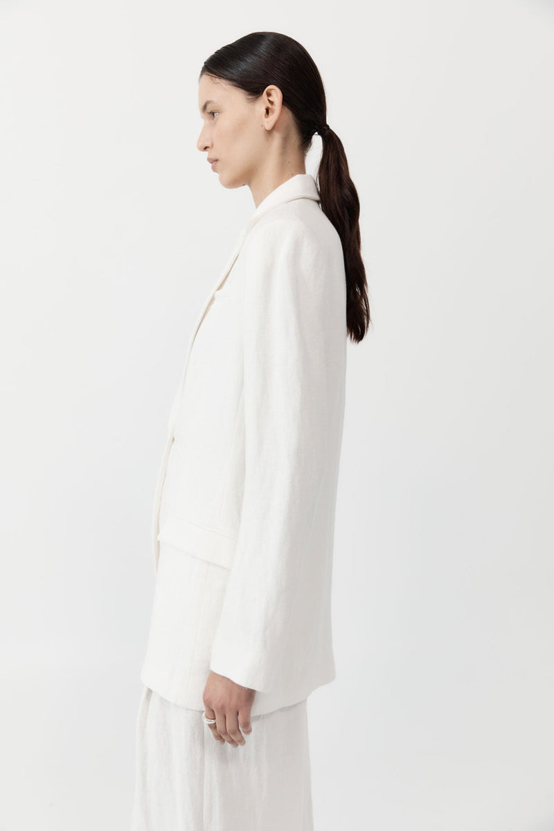 St. Agni Tailored Linen Blazer