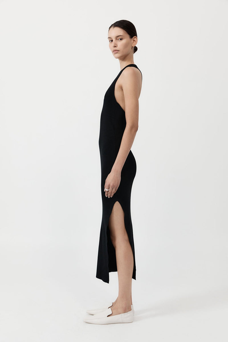 St. Agni Plunge Knit Dress