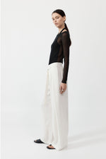 St. Agni Fold Trousers- Off White
