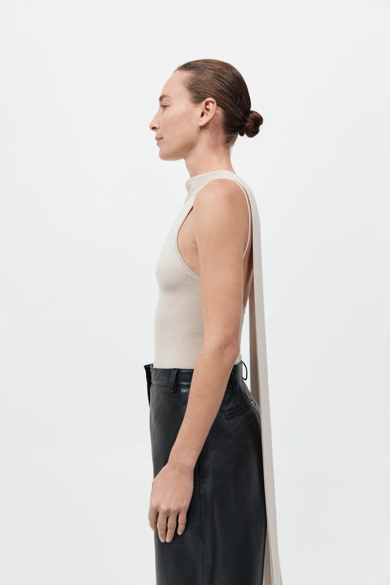 St. Agni Scarf Top-Creme