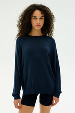 Splits59 Andie Oversized Sweatshirt-Indigo