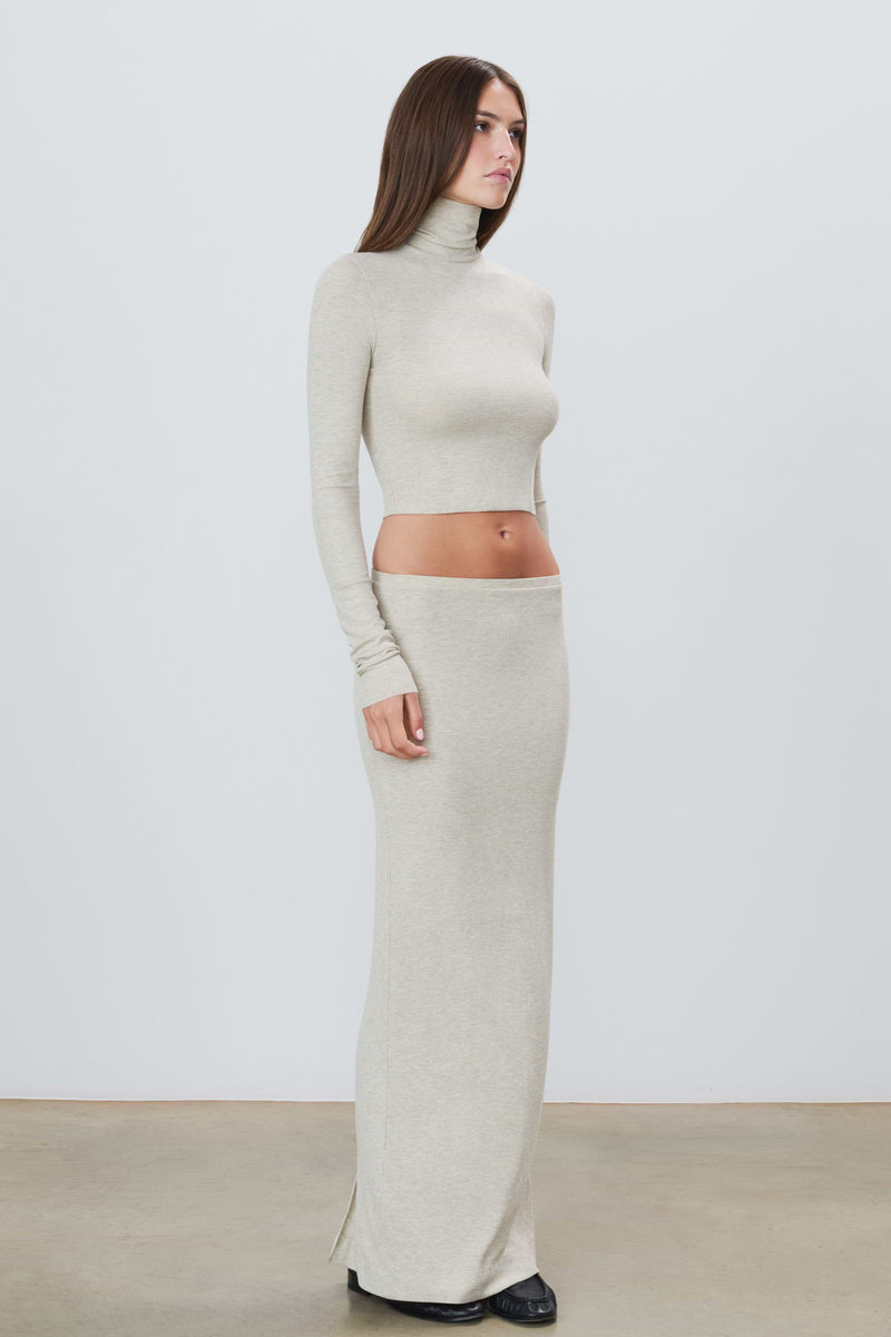 Eterne Emma Skirt- Heather Oatmeal