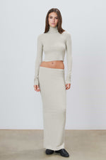 Eterne Emma Skirt- Heather Oatmeal