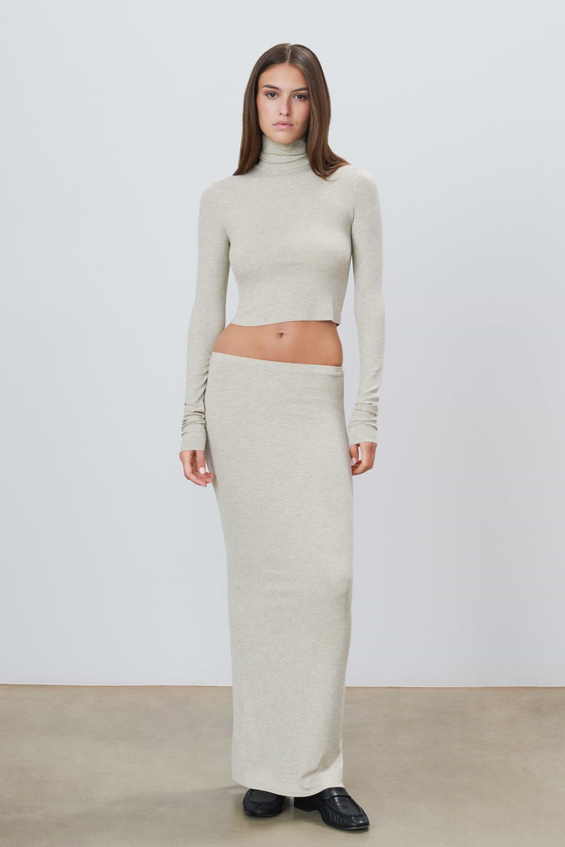 Eterne Emma Skirt- Heather Oatmeal