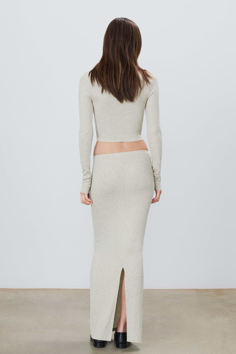 Eterne Emma Skirt- Heather Oatmeal