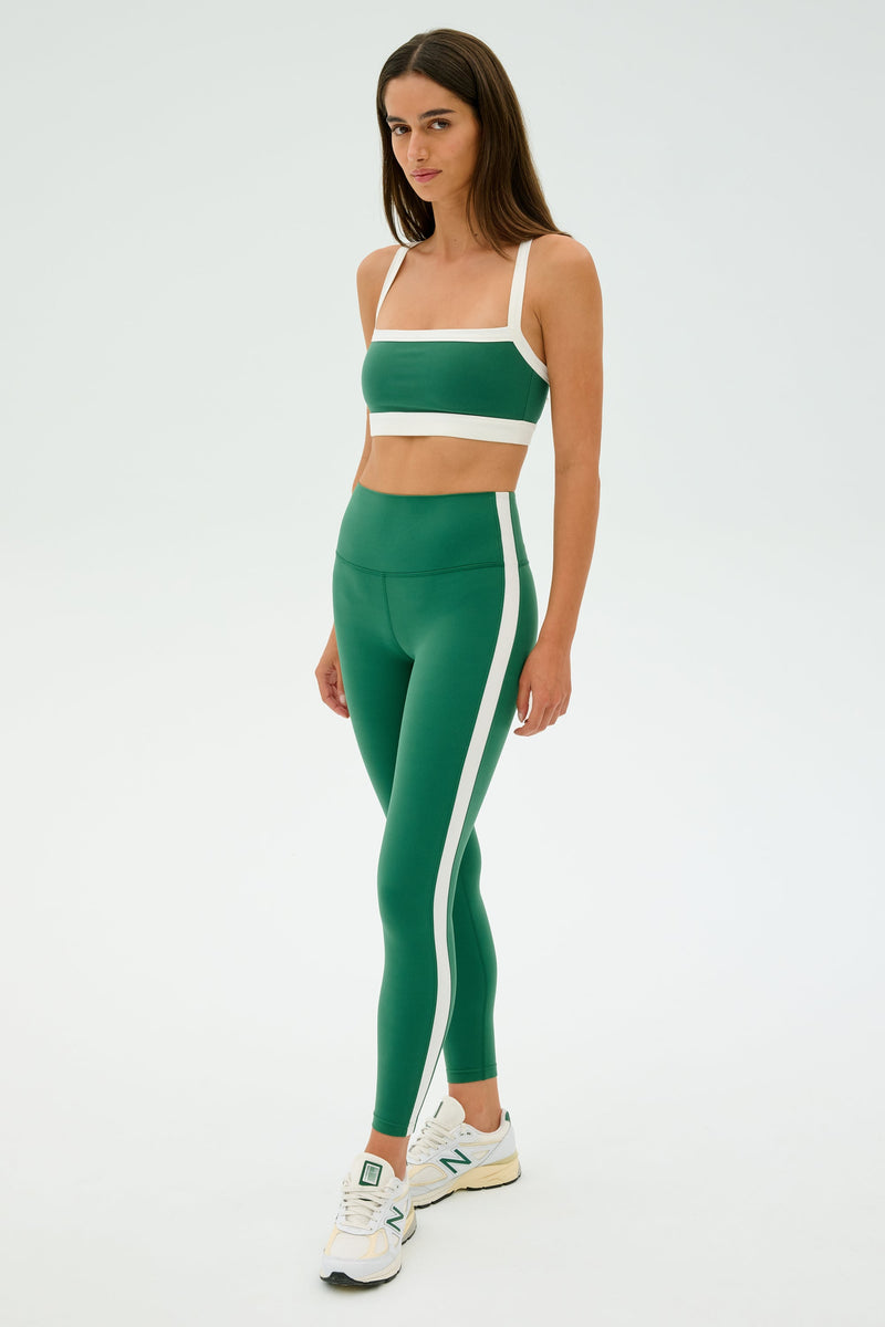 Splits59 Clare High Waist Rigor 7/8- Arugula/White