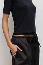 LESET Barb Crop Drawstring Pant