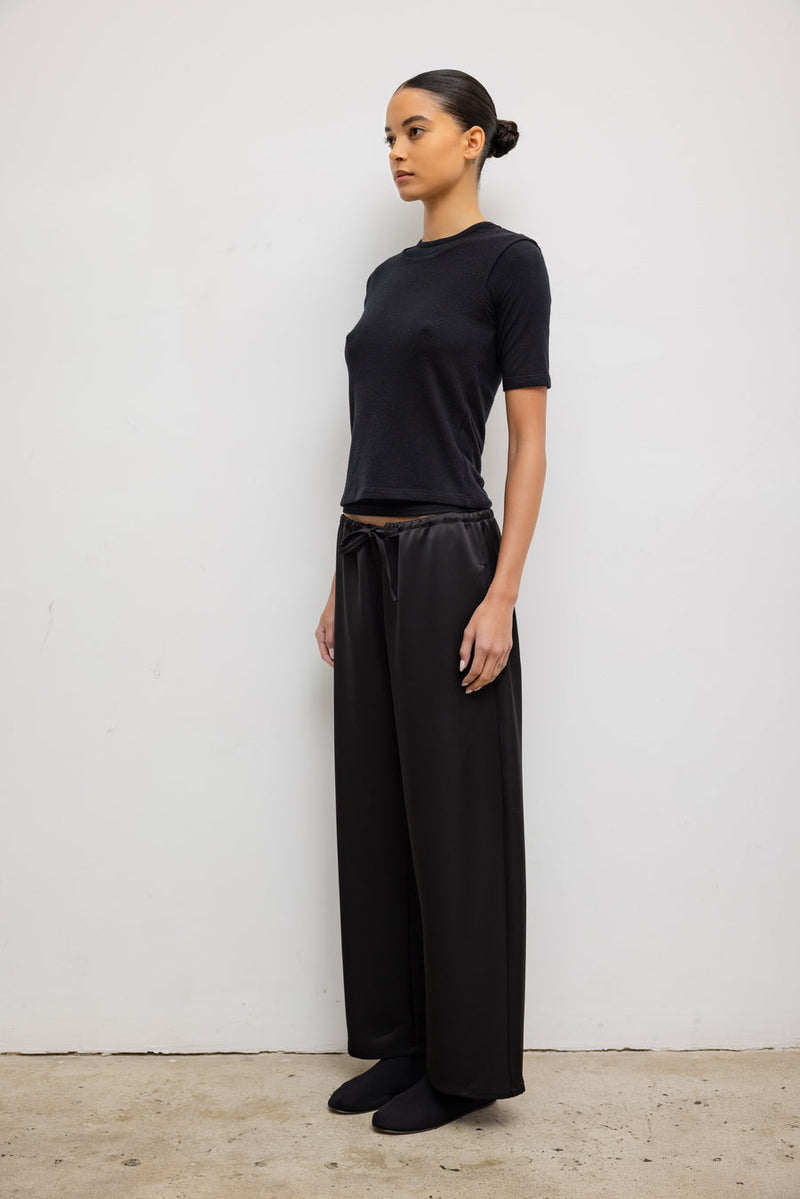 LESET Barb Crop Drawstring Pant