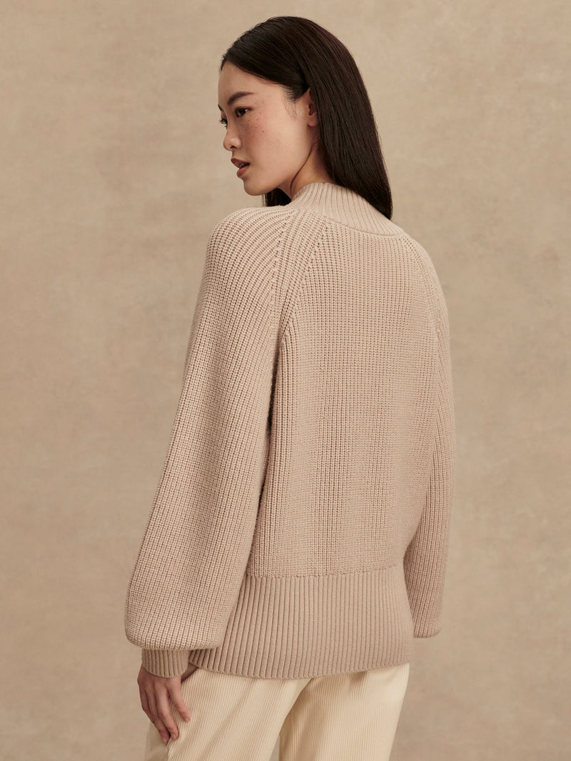 Varley Martina High Neck Rib Knit