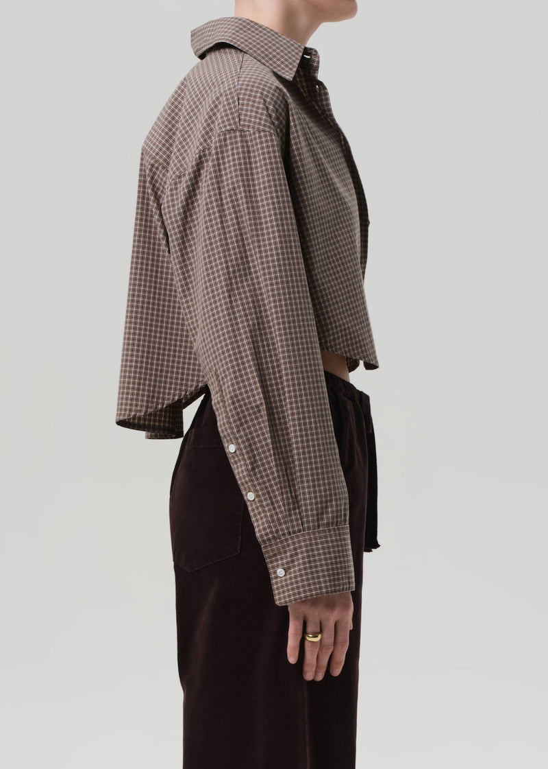 Citizens of Humanity Ana Cropped Shirt in Heritage