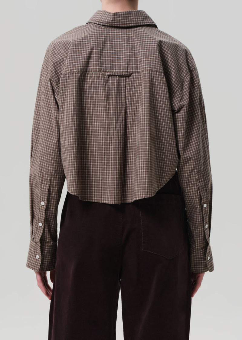 Citizens of Humanity Ana Cropped Shirt in Heritage