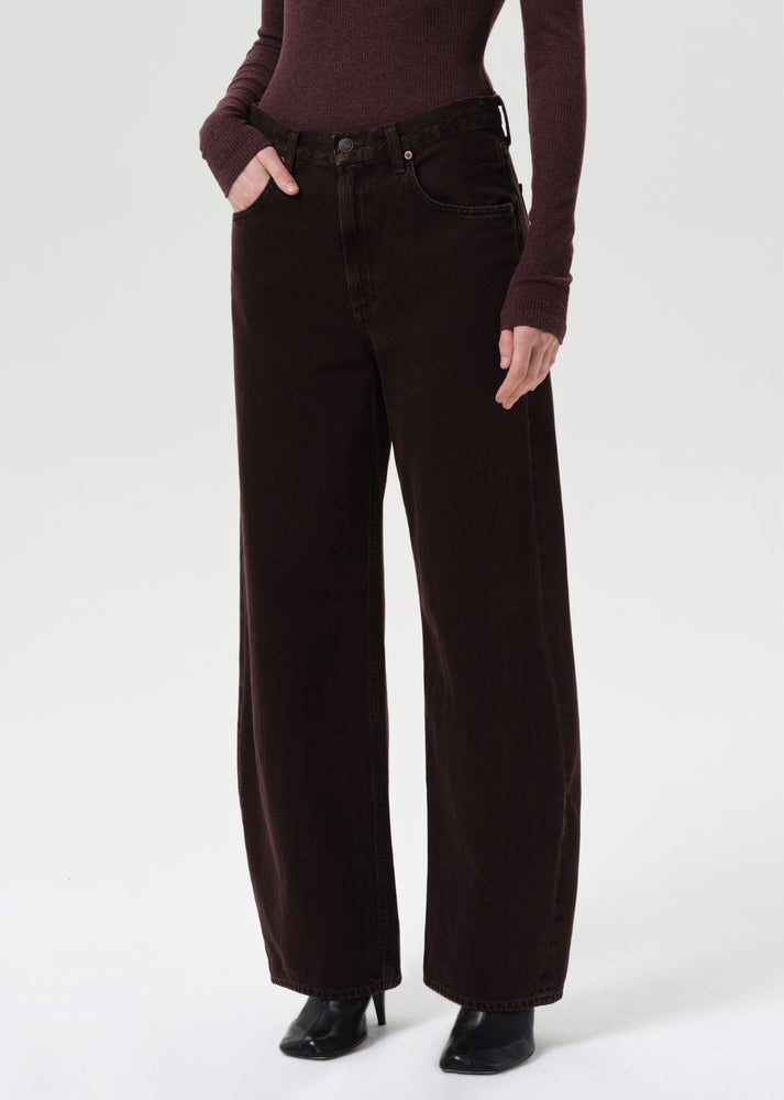 AGOLDE Low Curve Jean in Sloe Berry