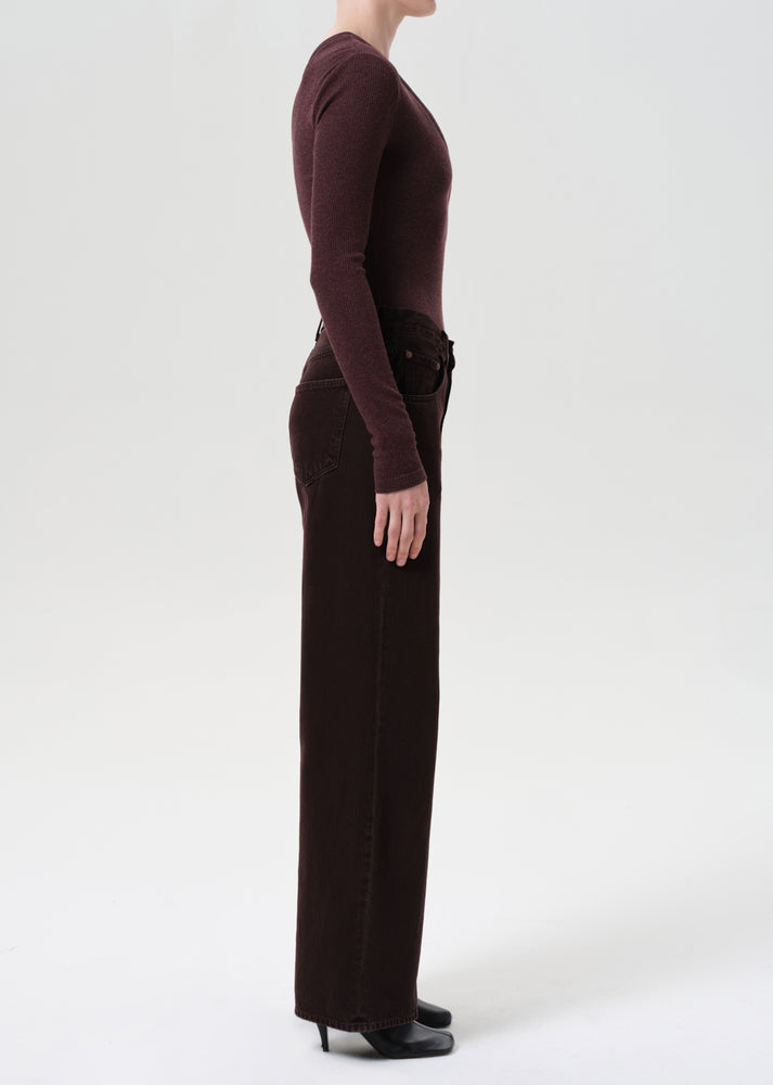 AGOLDE Low Curve Jean in Sloe Berry