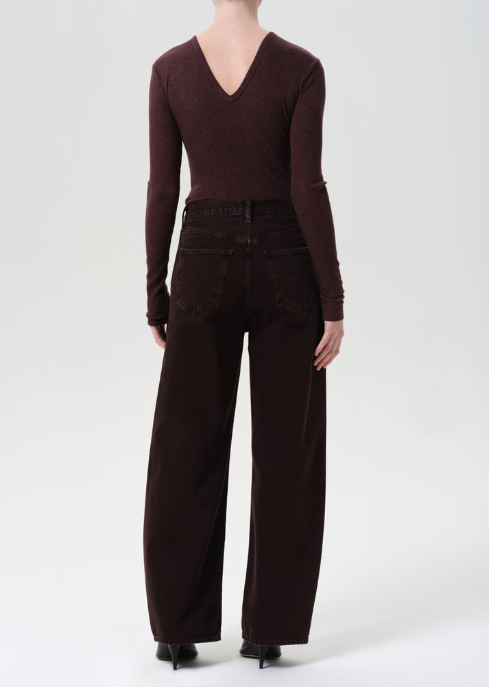 AGOLDE Low Curve Jean in Sloe Berry