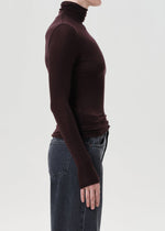 AGOLDE Pascale Turtleneck in Root