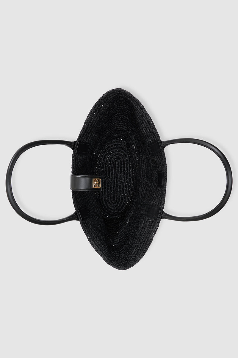 Anine Bing Lou Tote Monogram- Black