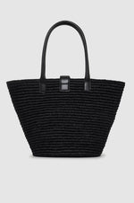 Anine Bing Lou Tote Monogram- Black