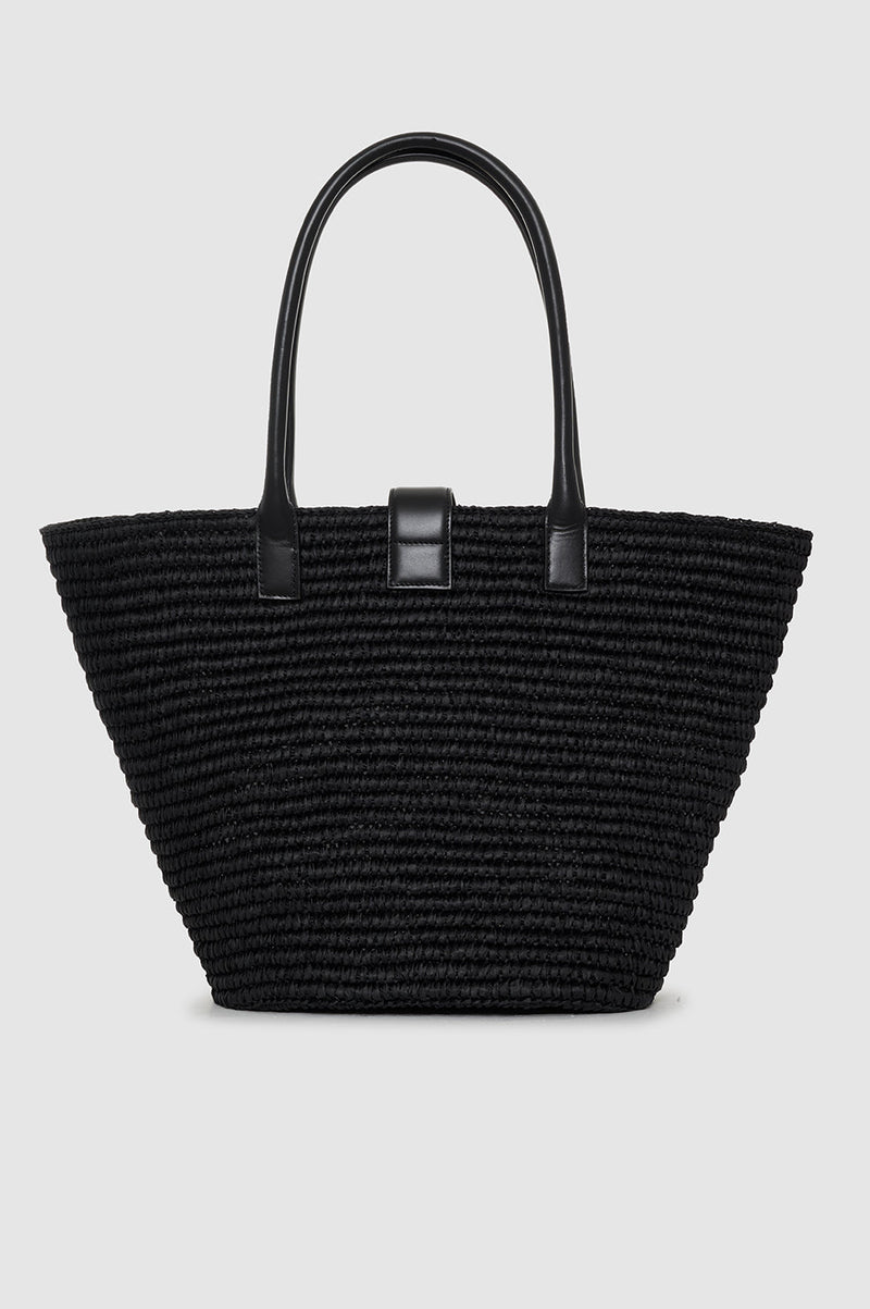 Anine Bing Lou Tote Monogram- Black