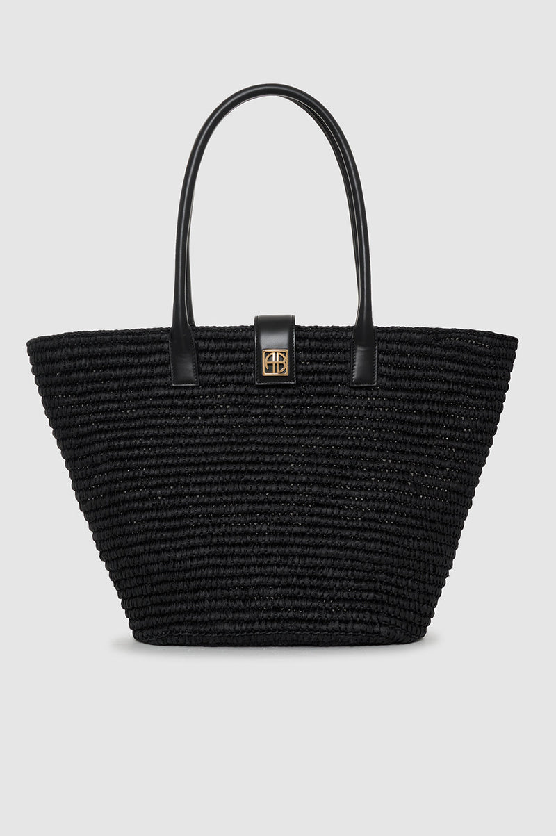 Anine Bing Lou Tote Monogram- Black