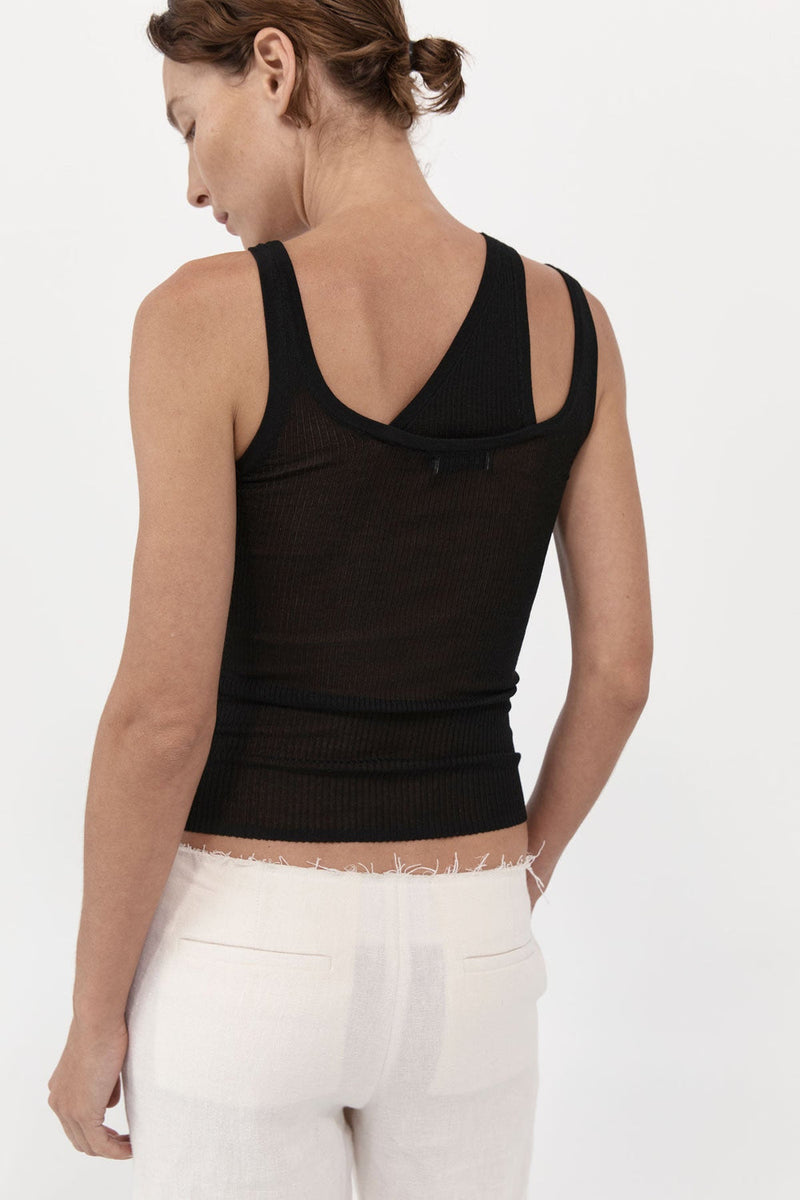 Double Layer Knit Singlet