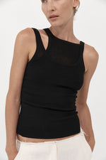 Double Layer Knit Singlet