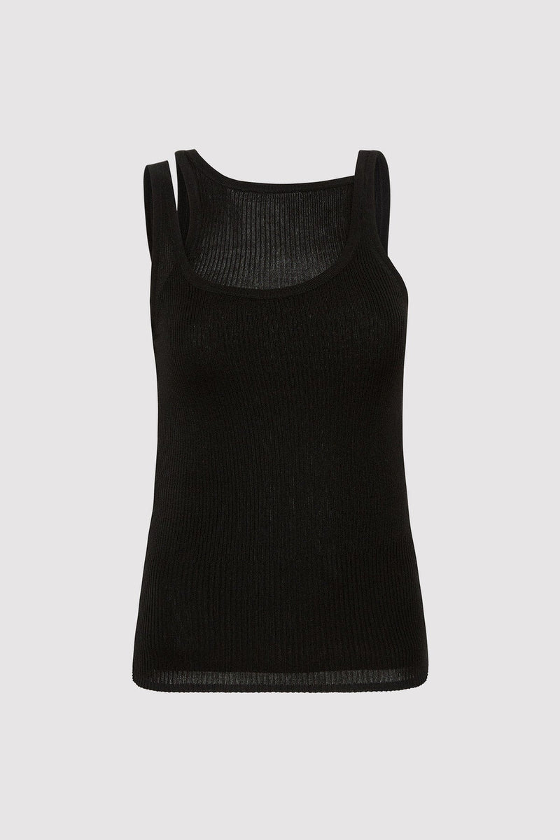 Double Layer Knit Singlet