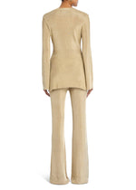SER.O.YA Ines Metallic Knit Top-Gold