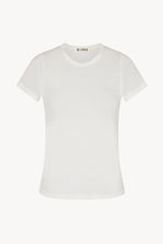 Eterne Fitted Crewneck Short Sleeve Shirt-Ivory
