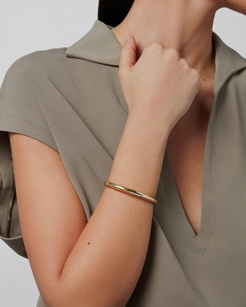 Jenny Bird Gia Bangle Chunky Bracelet- Gold