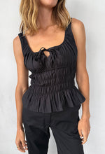 Ciao Lucia Gigi Black Cotton Poplin Top