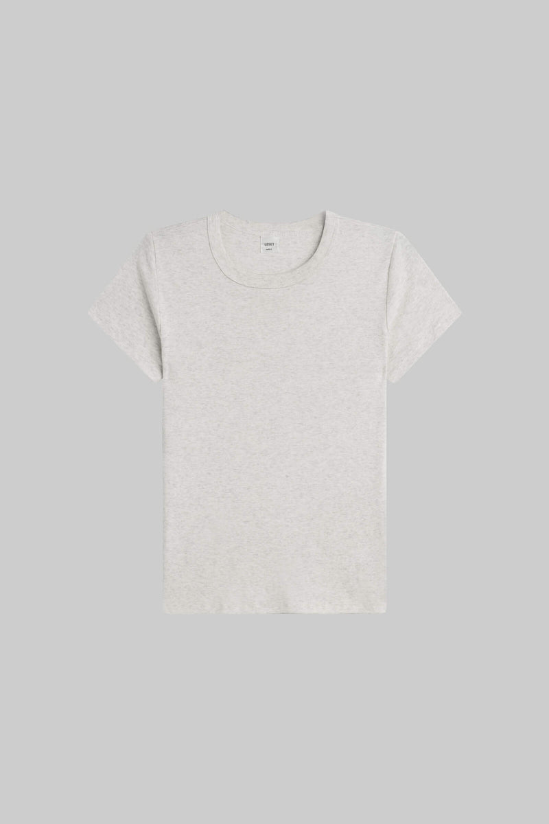 Leset Nando Slim Fit Tee- Cloud Melange