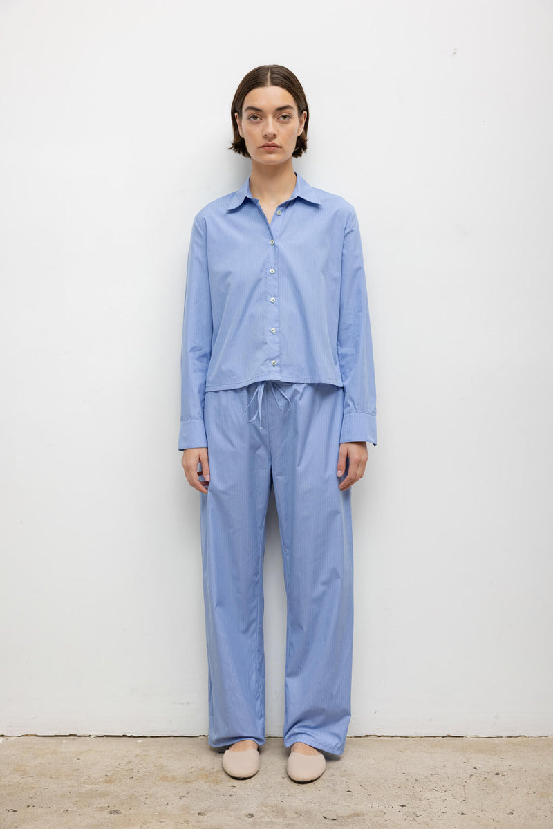 Yoshi Drawstring Pant-Ocean/Parchment
