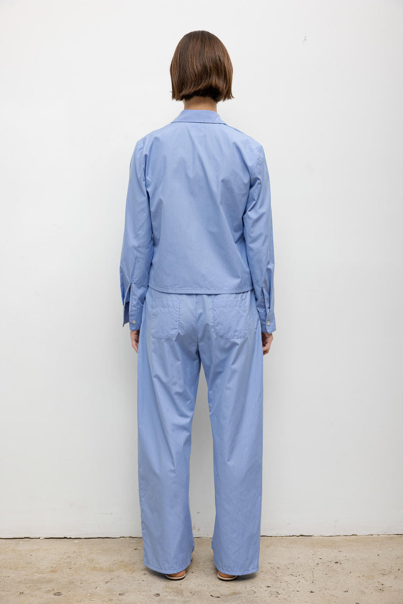 Yoshi Drawstring Pant-Ocean/Parchment