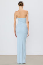 Eterne Tube Maxi Dress- Dusty Blue