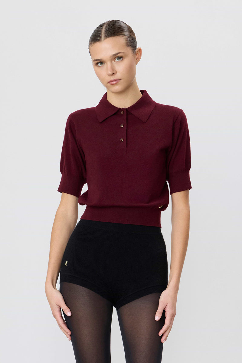 Eterne Journey Top-Oxblood