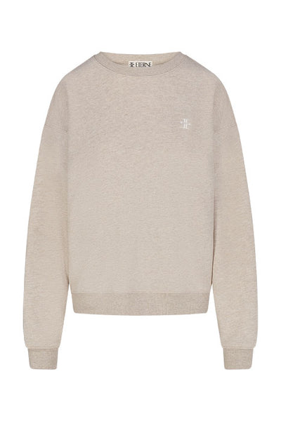 Éterne Oversized Crewneck Sweatshirt- Oatmeal