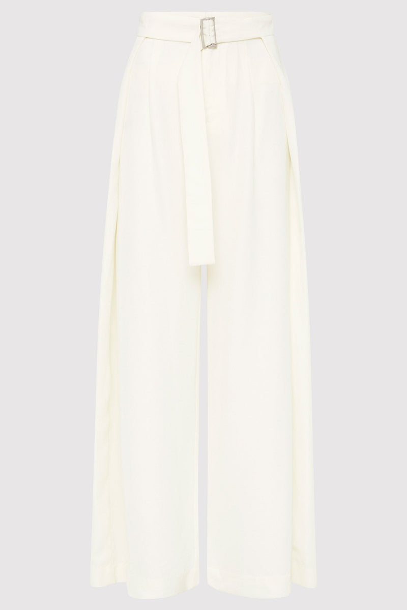 St. Agni Fold Trousers- Off White