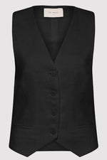 St. Agni Tailored Linen Vest