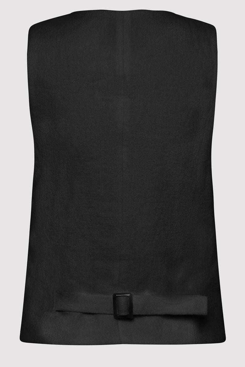 St. Agni Tailored Linen Vest