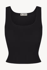 Eterne Square Neck Tank-Black