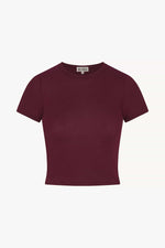 Eterne Short Sleeve Baby Tee- Oxblood