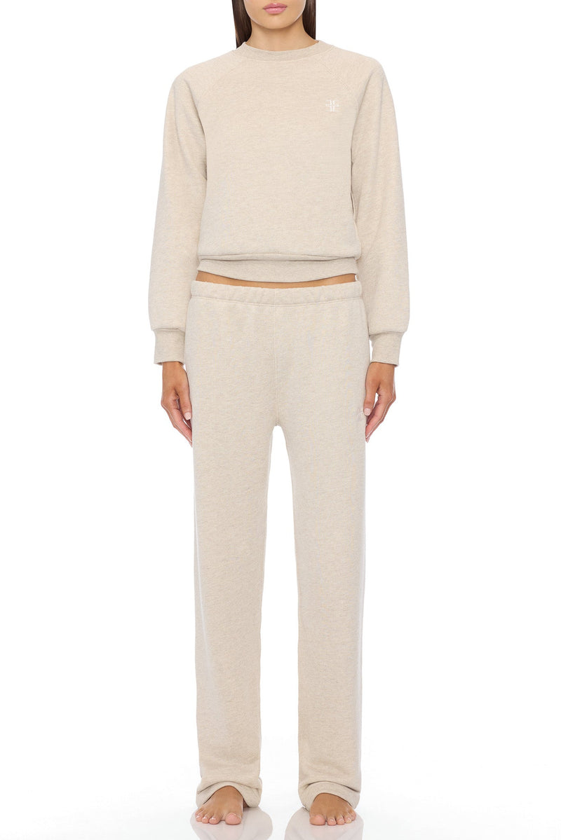 Éterne Straight Leg Sweatpant- Oatmeal