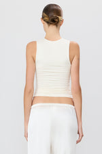 Eterne Sleeveless Crewneck Tank-Ivory