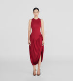Maygel Coronel Marsalina Dress-Carmesi