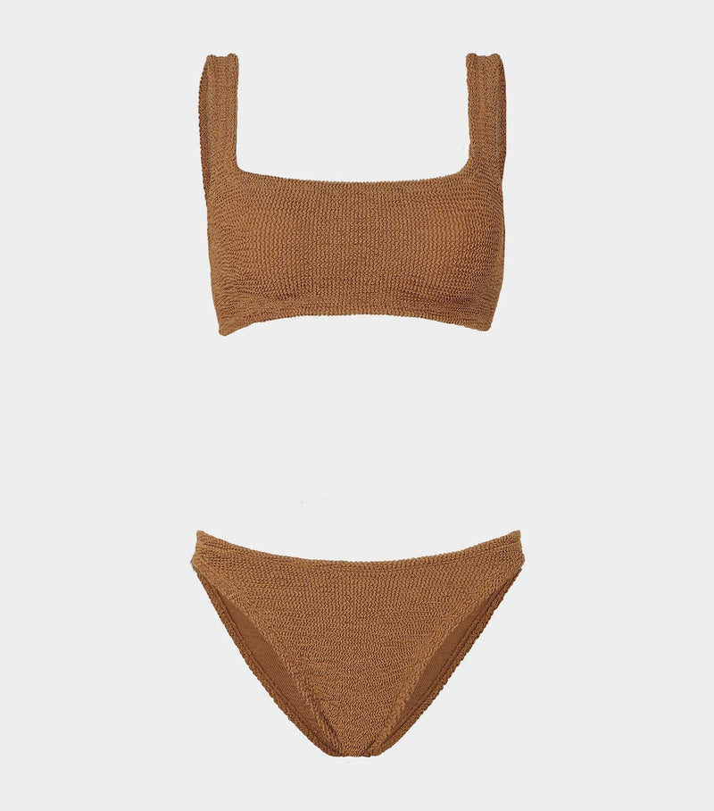 Hunza G Xandra Bikini- Metallic Cocoa