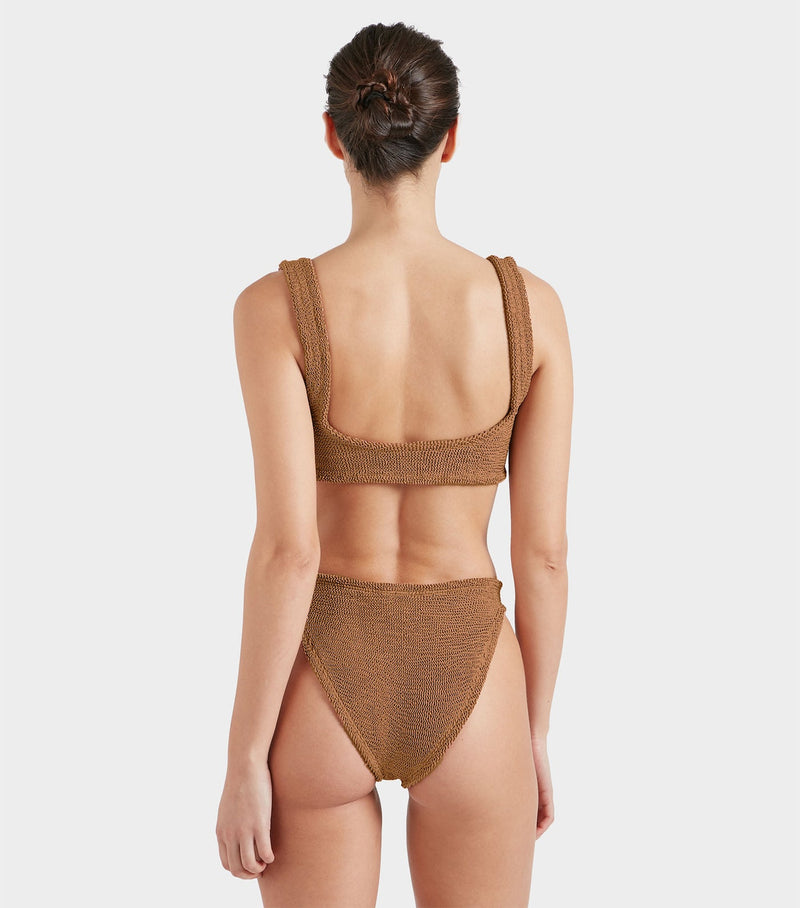 Hunza G Xandra Bikini- Metallic Cocoa