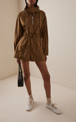 AGOLDE Lydia Half-Zip Nylon Jacket