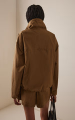 AGOLDE Lydia Half-Zip Nylon Jacket